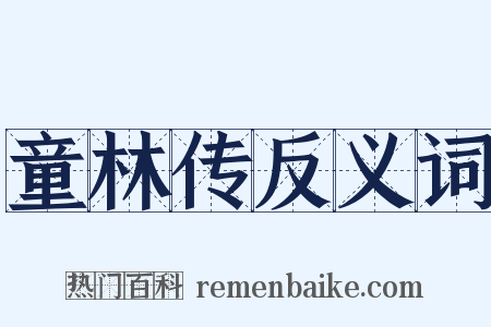 童林传反义词是什么意思的图片